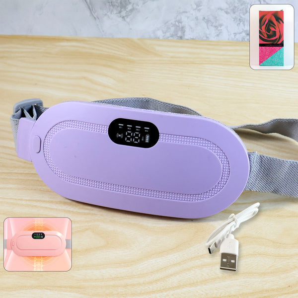 Rechargeable Menstrual Cramp Relief Belt offering soothing heat and vibration