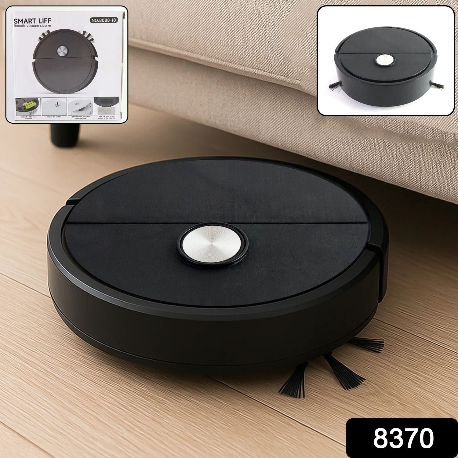 Vacuum Cleaner Sweeping Robot cleaning a living room