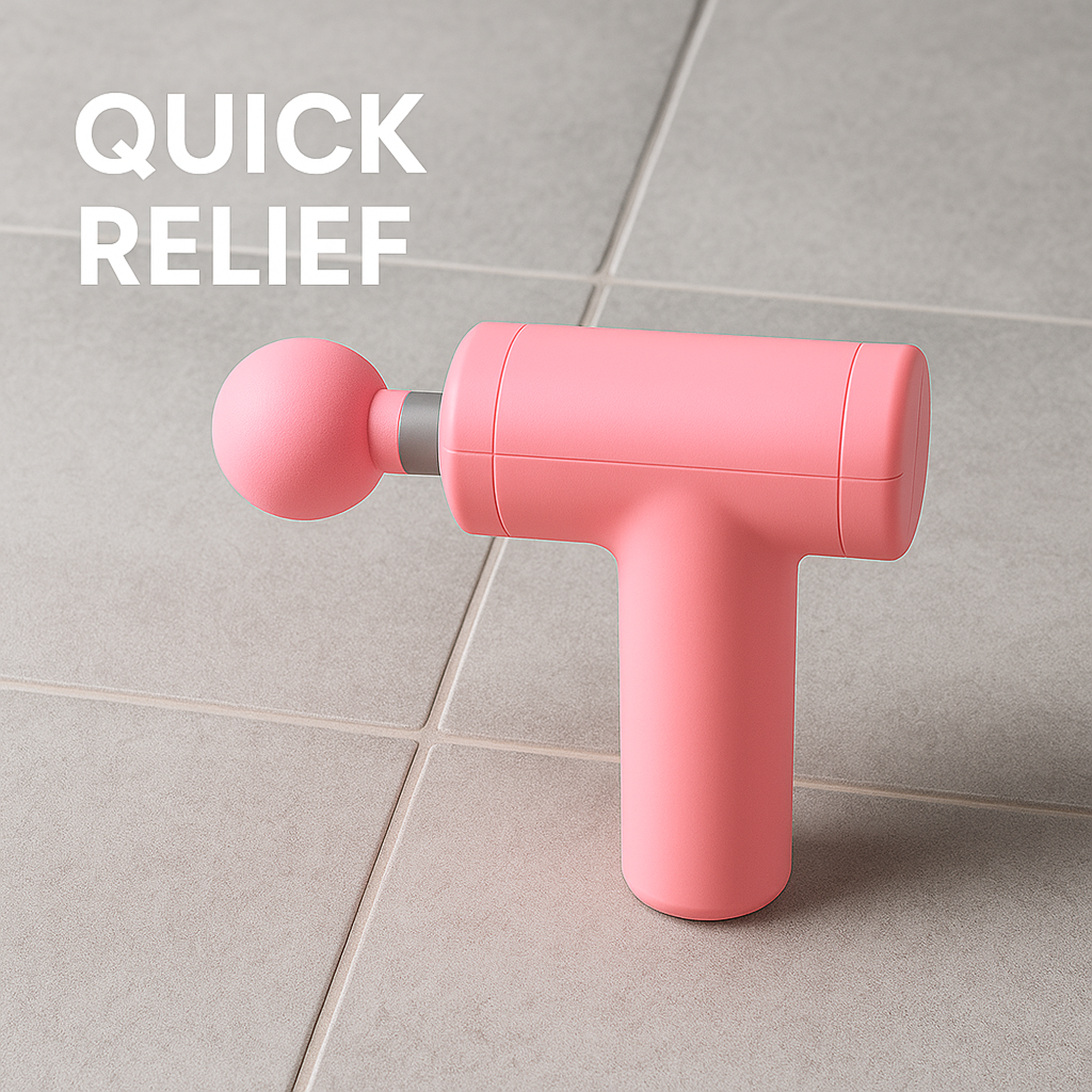 Set of interchangeable massage gun heads for versatile deep tissue massage