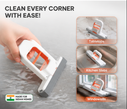 Mini Foldable Desktop Mop - Portable Cleaning Sponge Mop